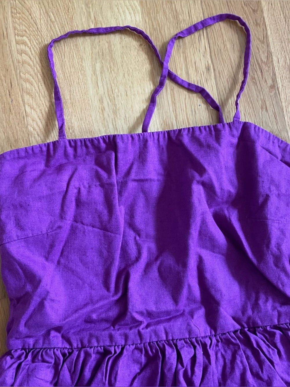 Rove JOIE Midi Dress in purple linen size Small - Picture 2 of 14